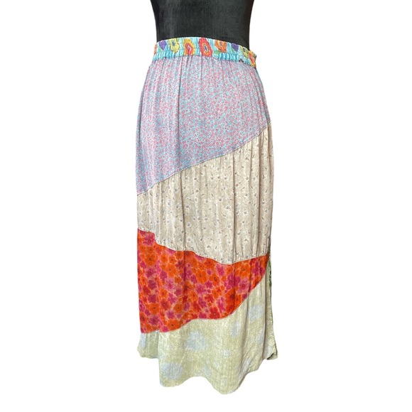 Sacred Threads Multi Pattern 100%Rayon Skirt - Picture 1 of 10